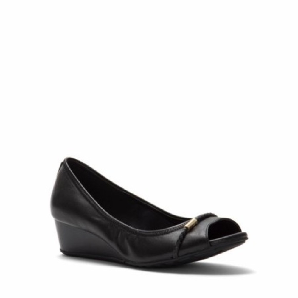 Cole Haan Emory - Low Heel Leather Wedges